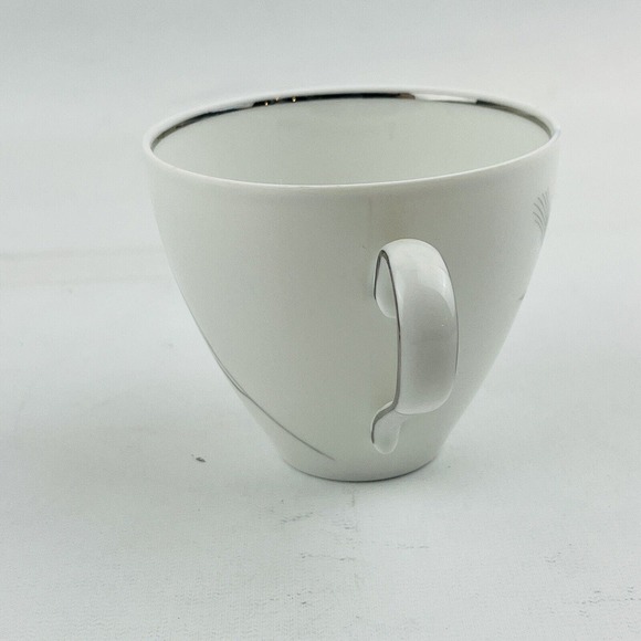 Johann Haviland Silver Wheat Flat Cup & Saucer Set Silver Rim - Picture 4 of 13